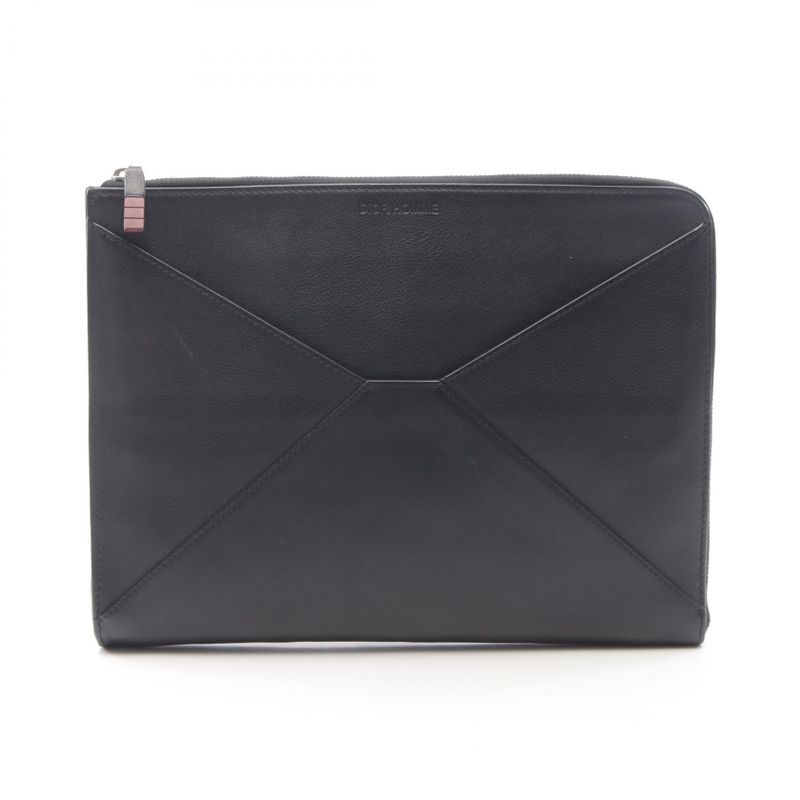 DIOR Homme DIOR Homme Second Bag Clutch Bag BK Leather Clutch Bag Men's Used B