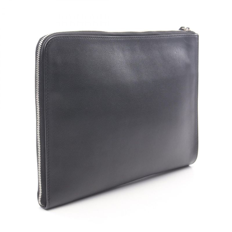 DIOR Homme DIOR Homme Second Bag Clutch Bag BK Leather Clutch Bag Men's Used B