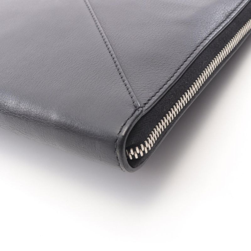 DIOR Homme DIOR Homme Second Bag Clutch Bag BK Leather Clutch Bag Men's Used B