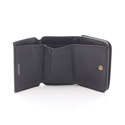 Balenciaga Trifold Wallet Cash Mini Wallet Cash Mini Wallet 593813 Black