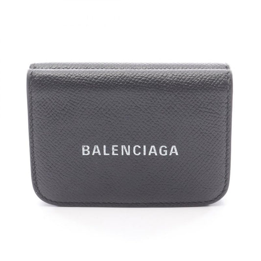 Balenciaga Trifold Wallet Cash Mini Wallet Cash Mini Wallet 593813 Black
