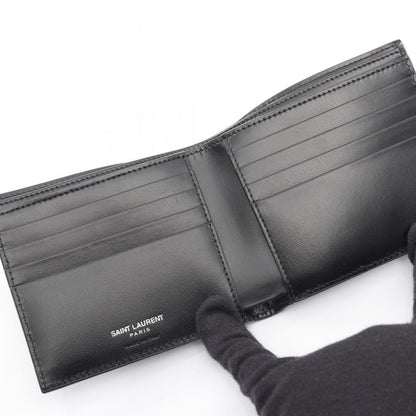 Saint Laurent Paris Bifold Wallet Tiny Cassandra 6077271jb0e1000 Black Leather
