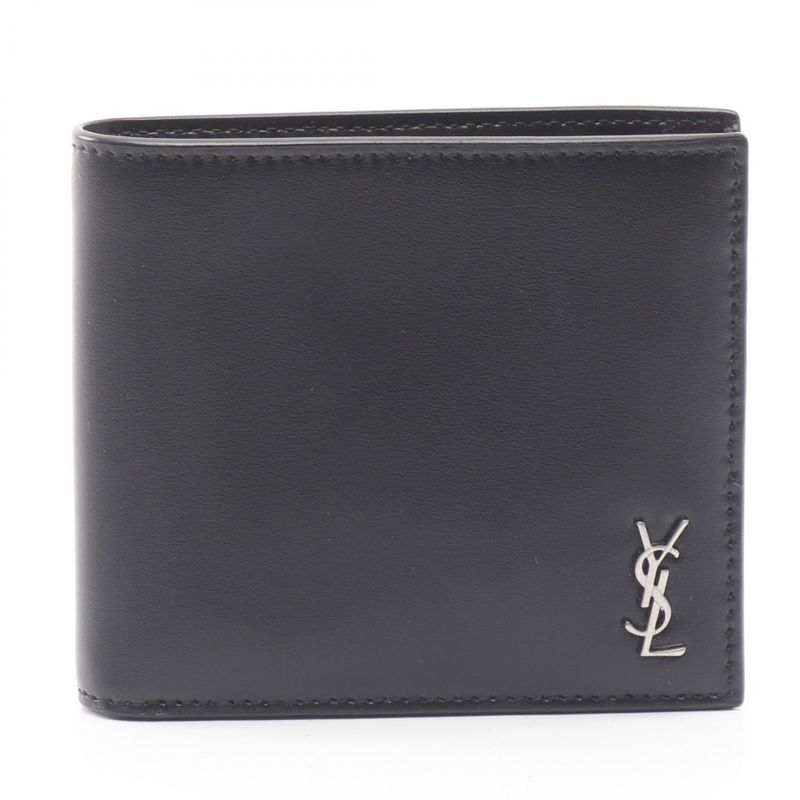 Saint Laurent Paris Bifold Wallet Tiny Cassandra 6077271jb0e1000 Black Leather