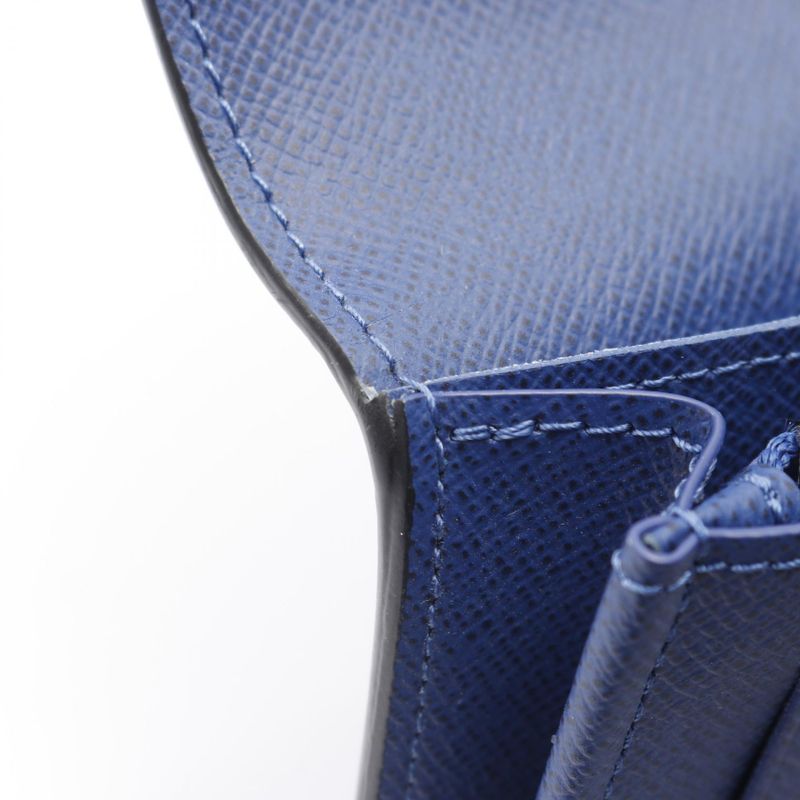 Louis Vuitton Portefeuille Brazza Taiga Llama Cobalt Blue M30297 Cobalt Leather
