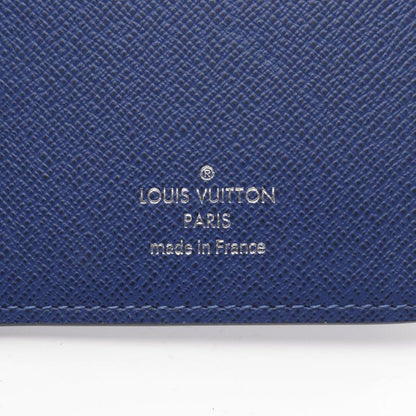 Louis Vuitton Portefeuille Brazza Taiga Llama Cobalt Blue M30297 Cobalt Leather