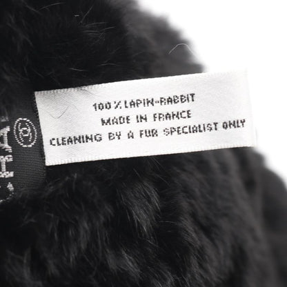 Chanel Gloves Coco Mark Black Other Lapin Arm Warmers Ladies Used A