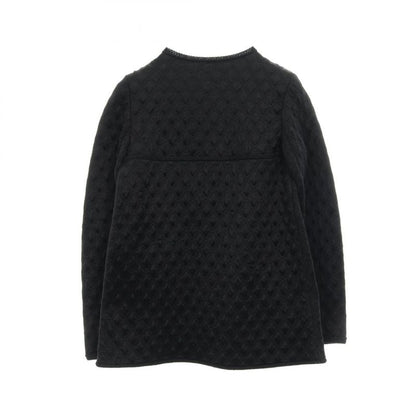 Chanel Collarless Jacket Coco Mark Button Quilted Cardigan P57087k07441 Black