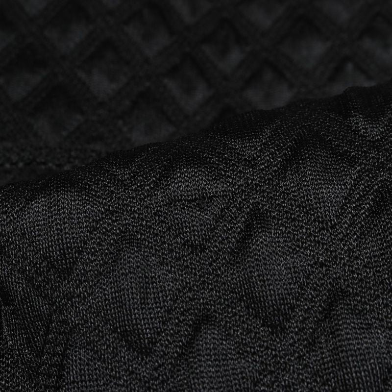 Chanel Collarless Jacket Coco Mark Button Quilted Cardigan P57087k07441 Black