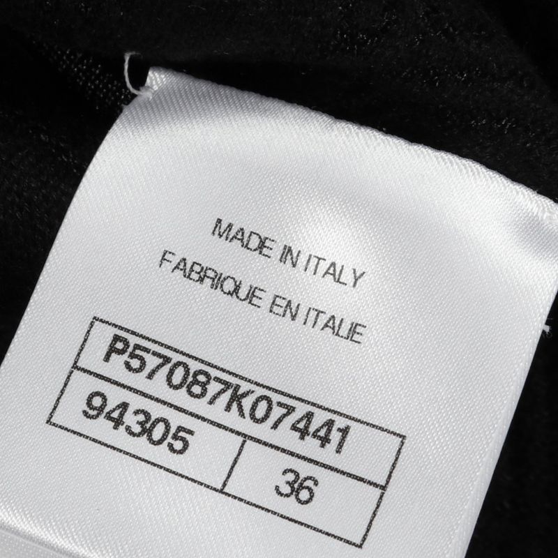 Chanel Collarless Jacket Coco Mark Button Quilted Cardigan P57087k07441 Black