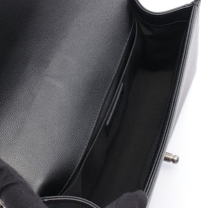 Chanel Shoulder Bag Boy Chanel A67086 Black Caviar Skin (grained Calf) Boy