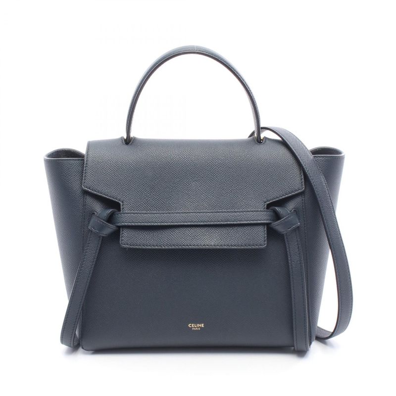 Celine Handbag BELT BAG Micro Belt Bag Micro F-lm-1199 Navy Leather Belt Bag