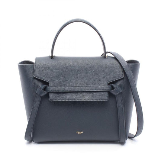 Celine Handbag BELT BAG Micro Belt Bag Micro F-lm-1199 Navy Leather Belt Bag