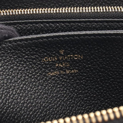 Louis Vuitton Round Long Wallet Zippy Wallet Bicolor M80481 Black/beige Leather