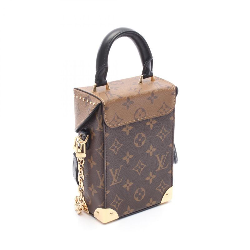 Louis Vuitton Handbag Camera Box Monogram Reverse M82465 PVC Coated Canvas