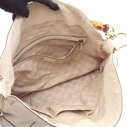 Gucci Shoulder Bag Diana Bamboo 282315 Ivory Leather Bamboo 2way Shoulder Women