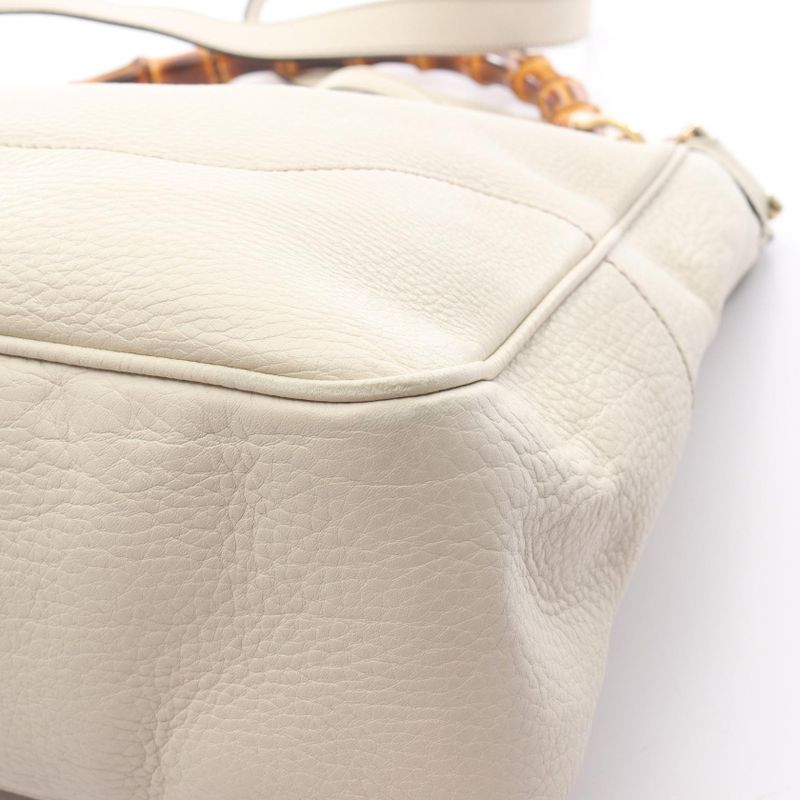 Gucci Shoulder Bag Diana Bamboo 282315 Ivory Leather Bamboo 2way Shoulder Women