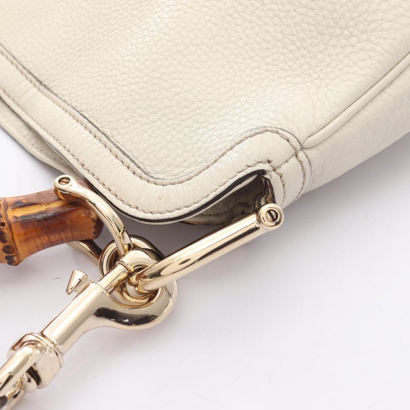 Gucci Shoulder Bag Diana Bamboo 282315 Ivory Leather Bamboo 2way Shoulder Women