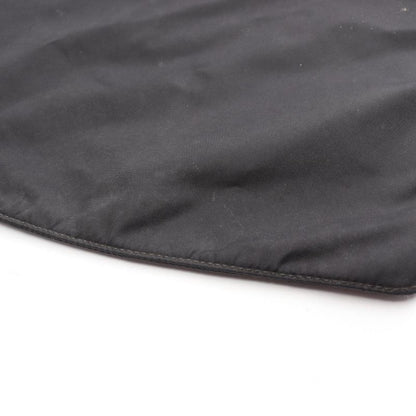 Prada Shoulder Bag Black Nylon Leather Triangle Logo Shoulder Bag Women Used B