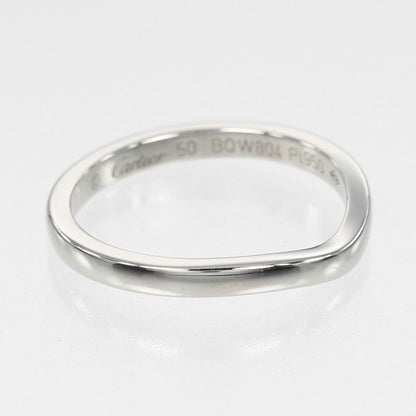 Cartier Ballerina Curve Pt950platinum #10 Ladies 3.3g Ring