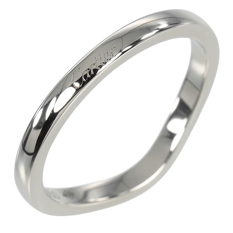 Cartier Ballerina Curve Pt950platinum #10 Ladies 3.3g Ring