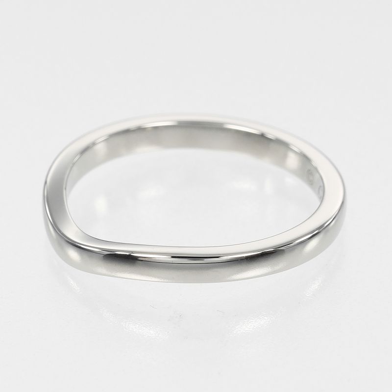 Cartier Ballerina Curve Pt950platinum #10 Ladies 3.3g Ring