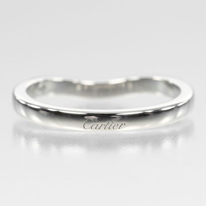 Cartier Ballerina Curve Pt950platinum #10 Ladies 3.3g Ring
