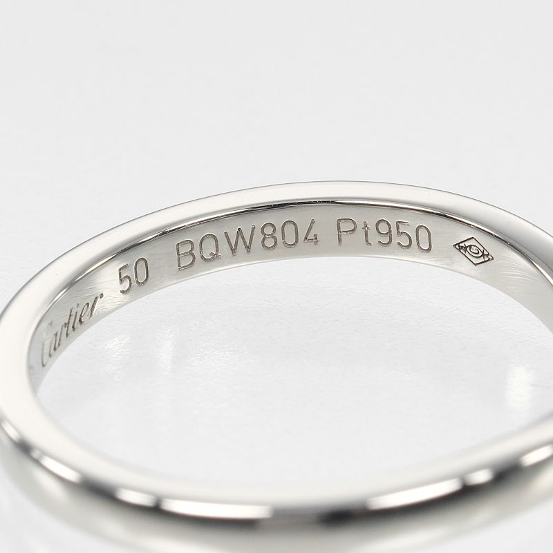 Cartier Ballerina Curve Pt950platinum #10 Ladies 3.3g Ring