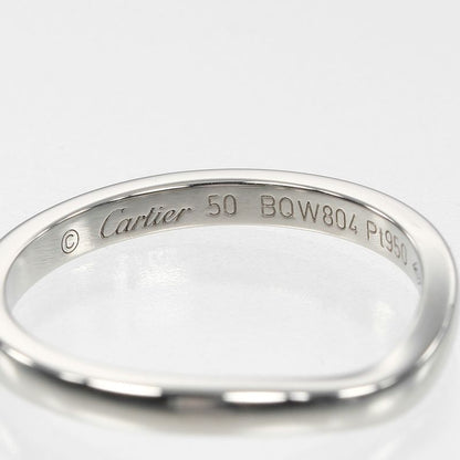 Cartier Ballerina Curve Pt950platinum #10 Ladies 3.3g Ring