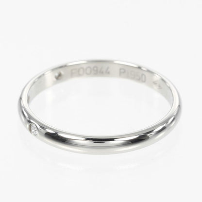 Cartier 1895 Wedding 2.6mm (0.10in) Band Pt950platinum X 3P Diamonds 14.5