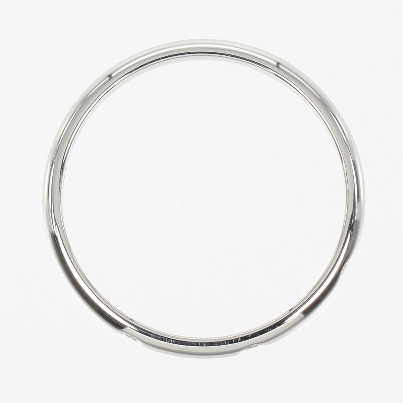 Cartier 1895 Wedding 2.6mm (0.10in) Band Pt950platinum X 3P Diamonds 14.5