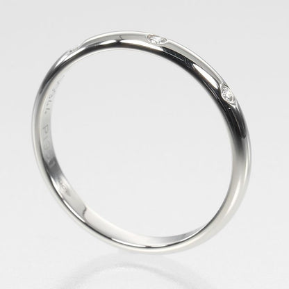 Cartier 1895 Wedding 2.6mm (0.10in) Band Pt950platinum X 3P Diamonds 14.5
