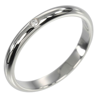 Cartier 1895 Wedding 2.6mm (0.10in) Model Pt950platinum X 1P Diamond 10.5