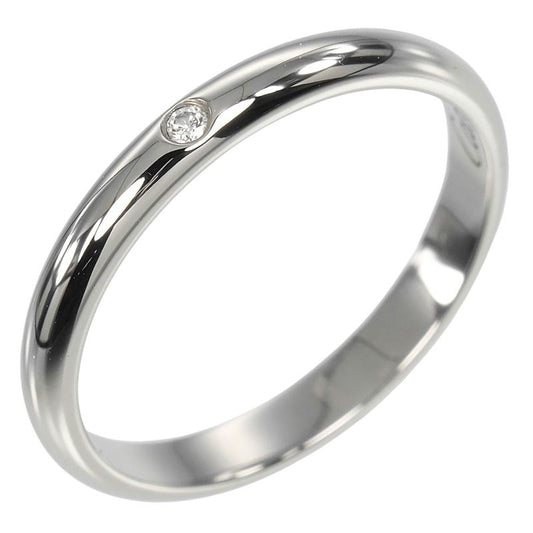 Cartier 1895 Wedding 2.6mm (0.10in) Model Pt950platinum X 1P Diamond 10.5