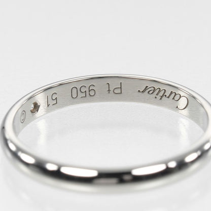 Cartier 1895 Wedding 2.6mm (0.10in) Model Pt950platinum X 1P Diamond 10.5
