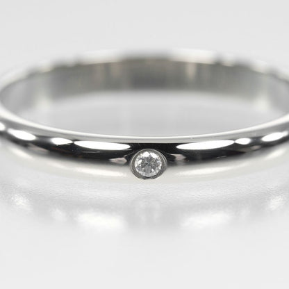 Cartier 1895 Wedding 2.6mm (0.10in) Model Pt950platinum X 1P Diamond 10.5