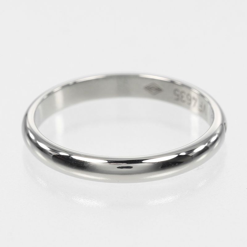 Cartier 1895 Wedding 2.6mm (0.10in) Model Pt950platinum X 1P Diamond 10.5