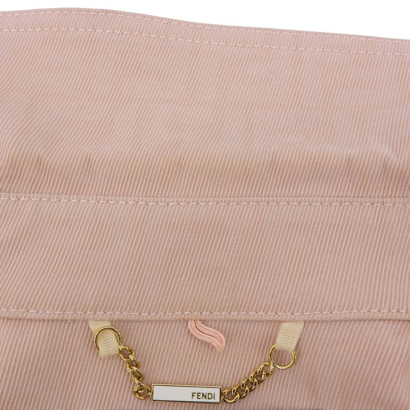 Fendi Beautiful FF Denim Go-to Jacket With Belt Women's Pink 36 Flf677 AK6C 36