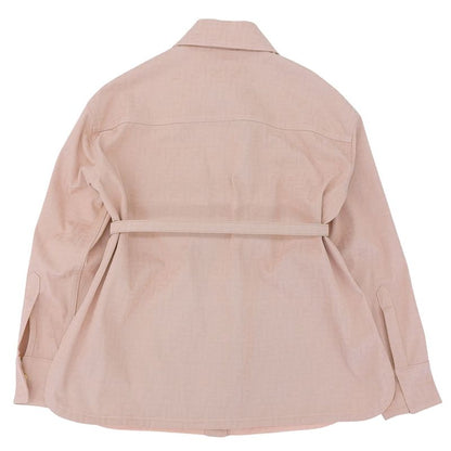 Fendi Beautiful FF Denim Go-to Jacket With Belt Women's Pink 36 Flf677 AK6C 36