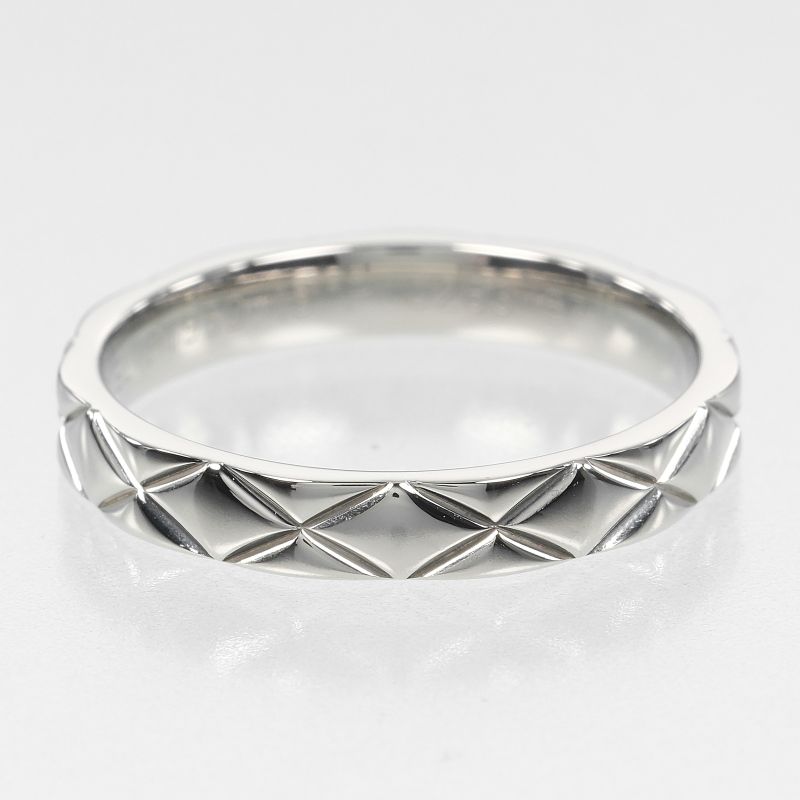 Chanel Matelasse Pt950platinum #16 Men's 6g Ring