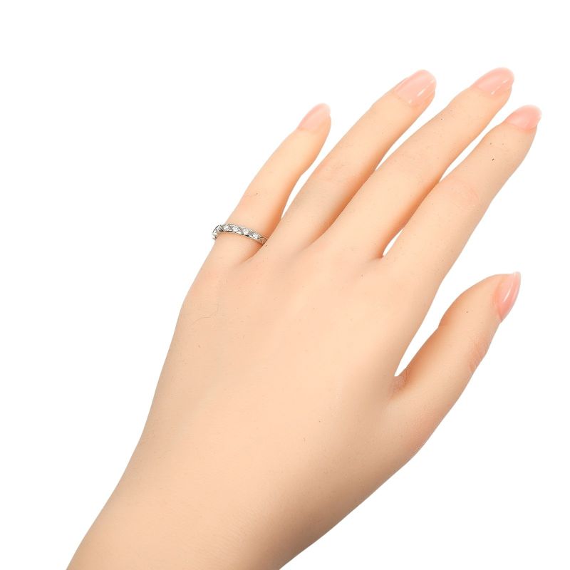 Chanel Coco Crush Pt950platinum X 5P Diamond #7 Ladies 3.86g Ring