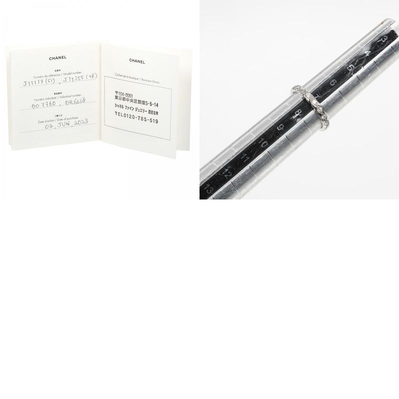 Chanel Coco Crush Pt950platinum X 5P Diamond #7 Ladies 3.86g Ring