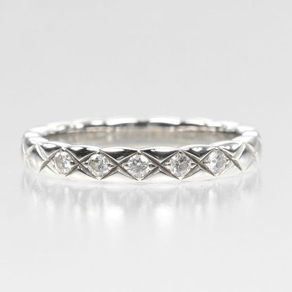 Chanel Coco Crush Pt950platinum X 5P Diamond #7 Ladies 3.86g Ring