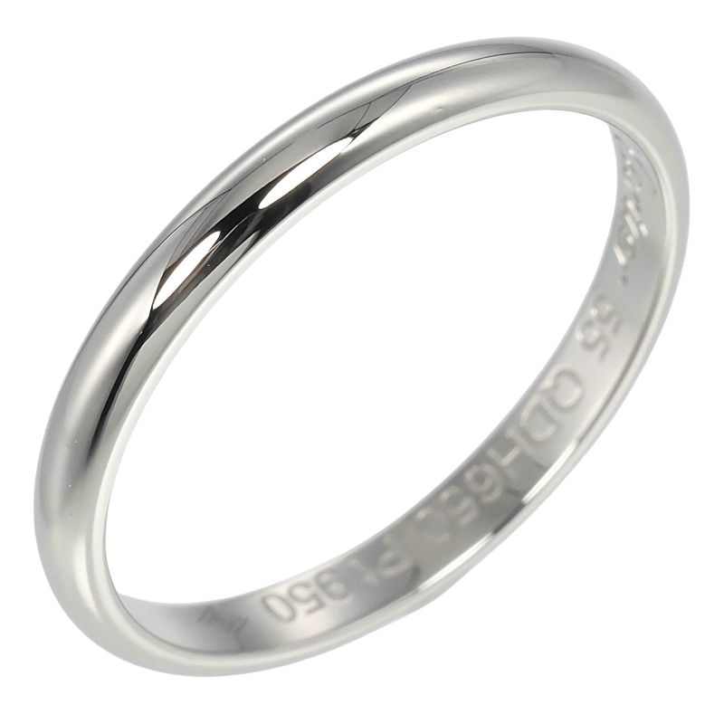 Cartier 1895 Wedding 2.5mm (0.10in) Band Pt950platinum 14.5 Ladies 3g Ring /