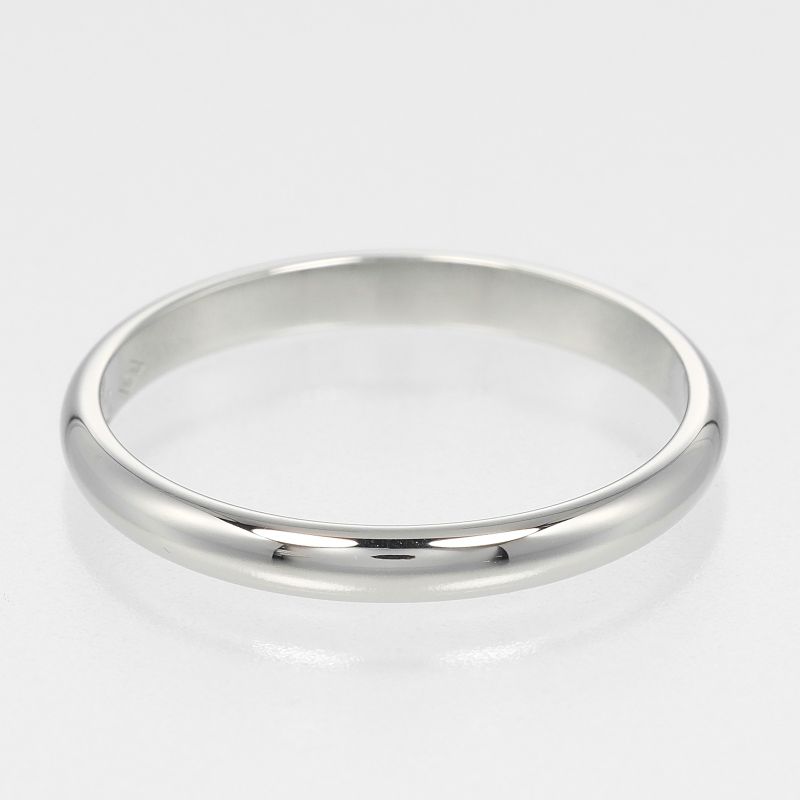Cartier 1895 Wedding 2.5mm (0.10in) Band Pt950platinum 14.5 Ladies 3g Ring /