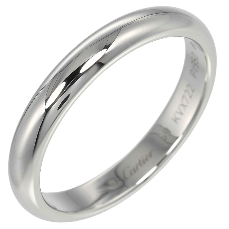 Cartier 1895 Wedding 3.5mm (0.14in) Band Pt950platinum #18 Mens 6.75g Ring