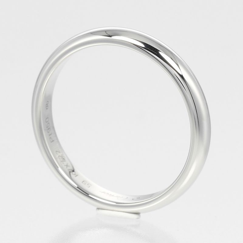 Cartier 1895 Wedding 3.5mm (0.14in) Band Pt950platinum #18 Mens 6.75g Ring