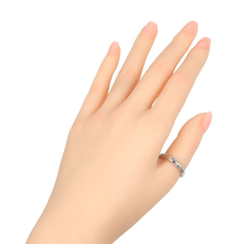 Cartier 1895 Wedding 3.5mm (0.14in) Band Pt950platinum #18 Mens 6.75g Ring