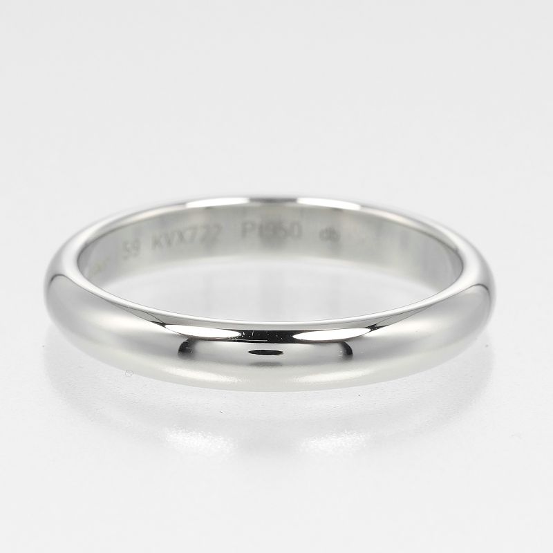 Cartier 1895 Wedding 3.5mm (0.14in) Band Pt950platinum #18 Mens 6.75g Ring