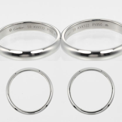 Cartier 1895 Wedding 3.5mm (0.14in) Band Pt950platinum #18 Mens 6.75g Ring