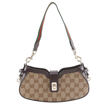 Gucci Moonside 786015 GG Canvas Brown Women Shoulder Bag